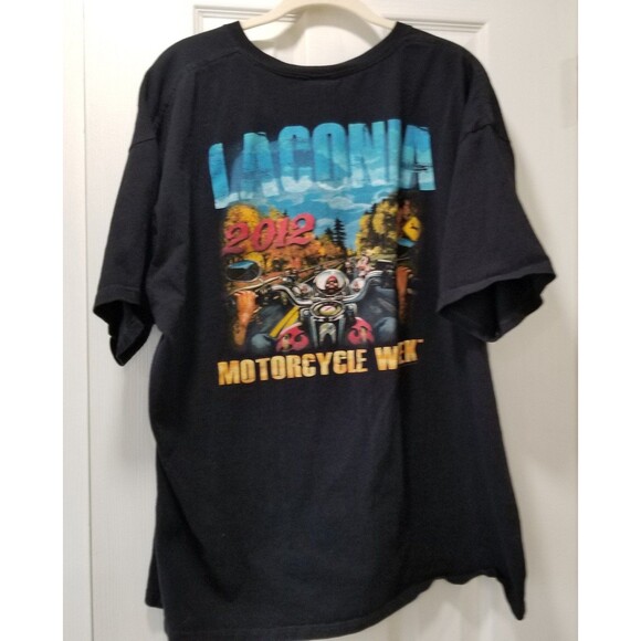 Laconia 2012 bike week graphic t shirt size 2xl preshrunk Hot Leathers - Picture 5 of 8